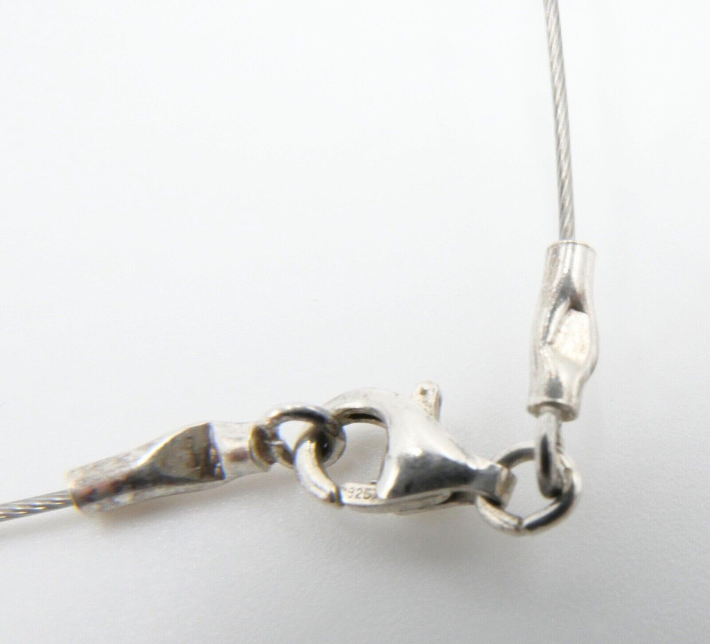 Designer Bernstein Würfel Kette Halskette Collier 925 Silber Ø 94,0 cm - Antikhandel-Stuttgart