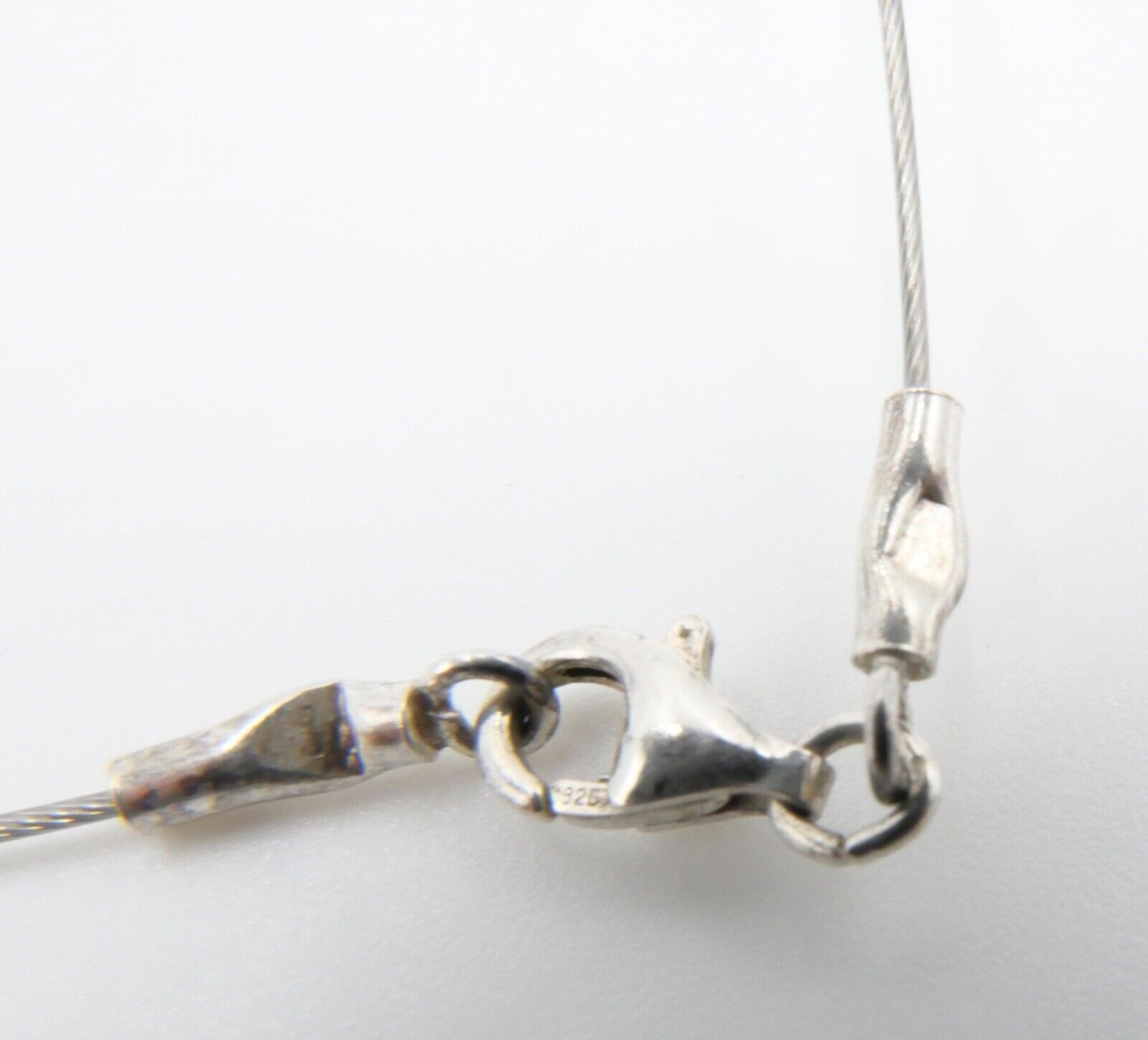 Designer Bernstein Würfel Kette Halskette Collier 925 Silber Ø 94,0 cm - Antikhandel-Stuttgart