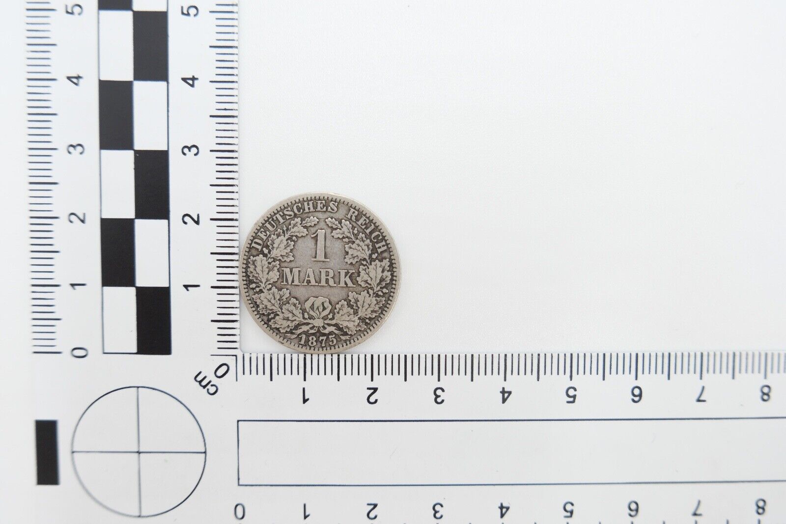 1 Mark Deutsches Reich 1875 A Jäger J.9 VZ-STG vorzüglich - Stempelglanz Silber - Antikhandel-Stuttgart