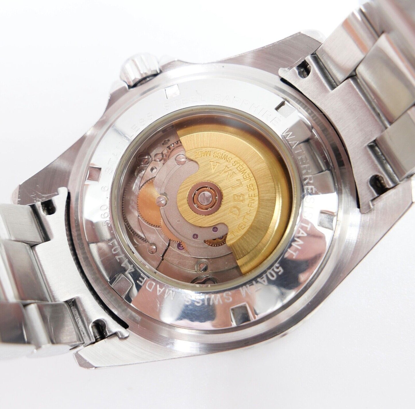 DELMA Santiago Automatik Ref. 41701.560.6.014 Edelstahl Herrenuhr Ø 42 mm - Antikhandel-Stuttgart