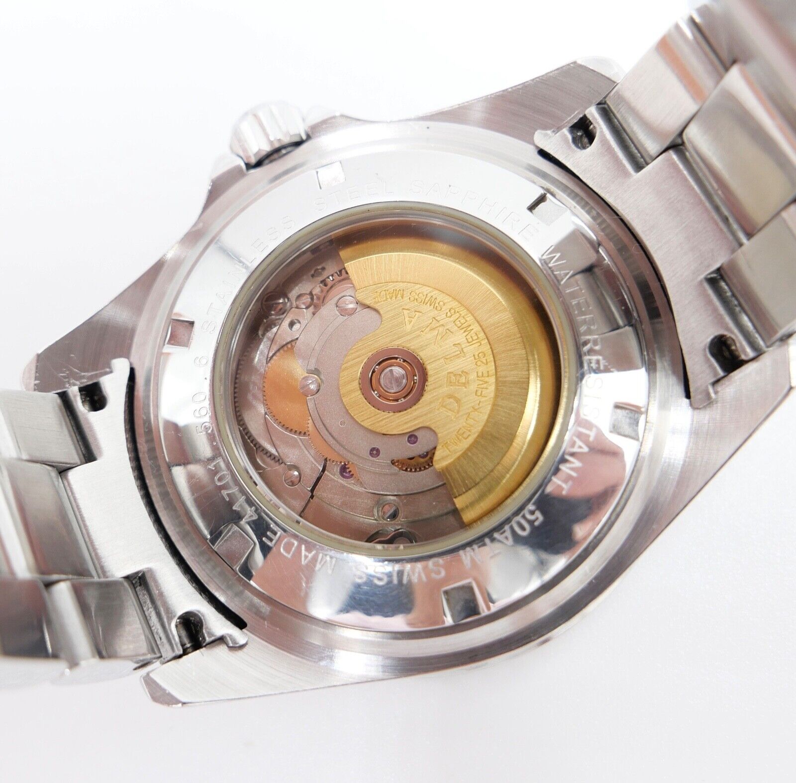 DELMA Santiago Automatik Ref. 41701.560.6.014 Edelstahl Herrenuhr Ø 42 mm - Antikhandel-Stuttgart