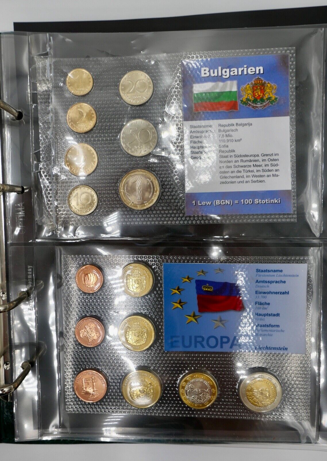 4x Probe Euro Schweiz Bulgarien Liechtenstein Rumänien 1x WM 2006 Brasilien - Antikhandel-Stuttgart