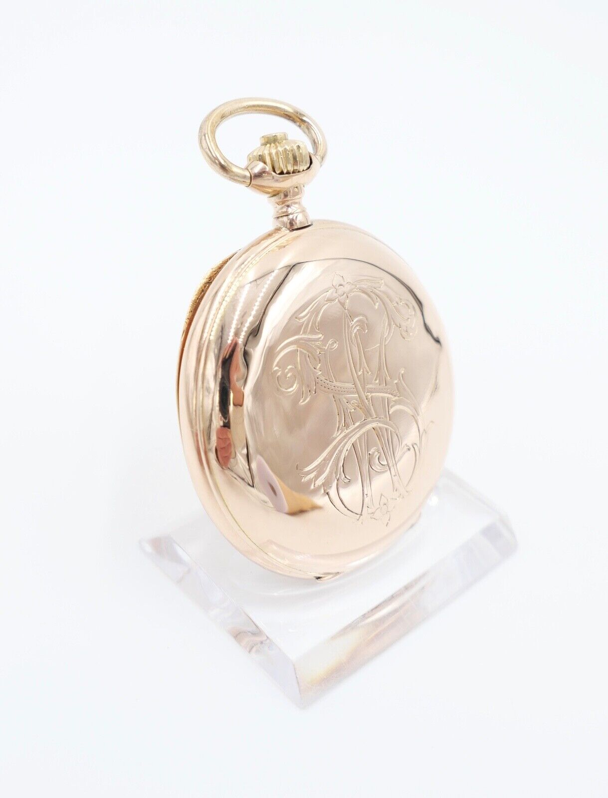 IWC Taschenuhr 750 / 18K GOLD 51mm 1894 / 1895 SW WS Savonette 2 Zeitzonen - Antikhandel-Stuttgart