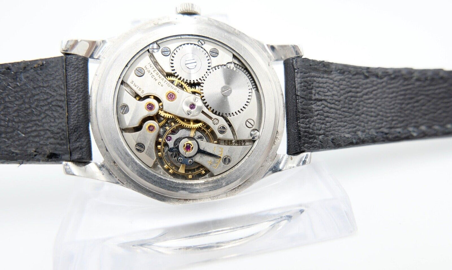 1959 IWC International Watch Co Herren Armbanduhr Cal. 89 Edelstahl Handaufzug - Antikhandel-Stuttgart