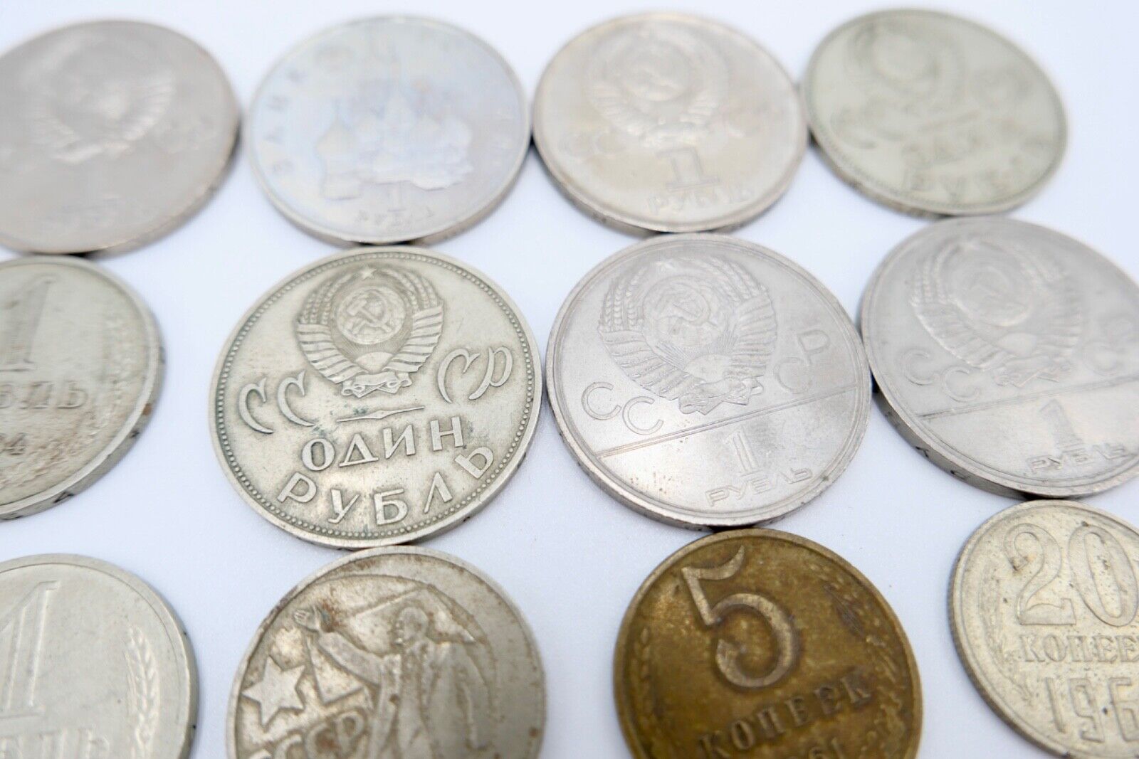 Posten Lot Konvolut Münzen Russland UDSSR RUBEL KOPEKE Lenin 1936-1980 - Antikhandel-Stuttgart