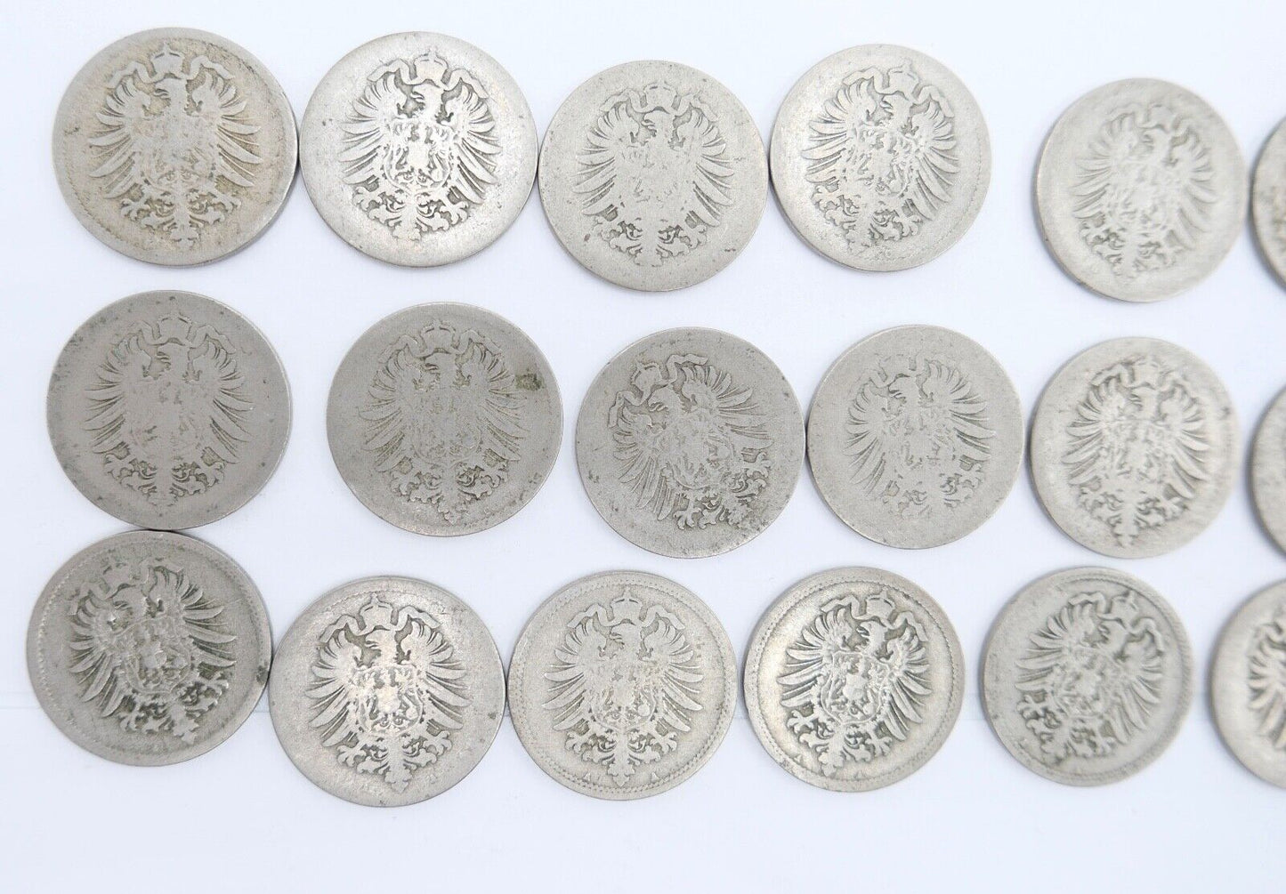 63x 10 Reichspfennig 1873 1875 1876 1888 Jäger J.4 s-ss - Antikhandel-Stuttgart