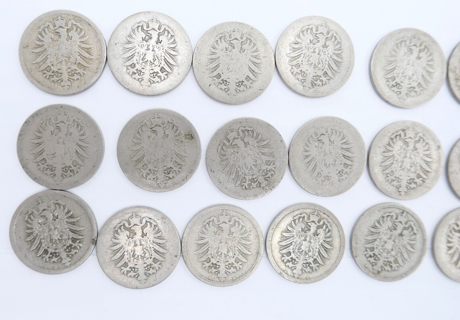 63x 10 Reichspfennig 1873 1875 1876 1888 Jäger J.4 s-ss - Antikhandel-Stuttgart