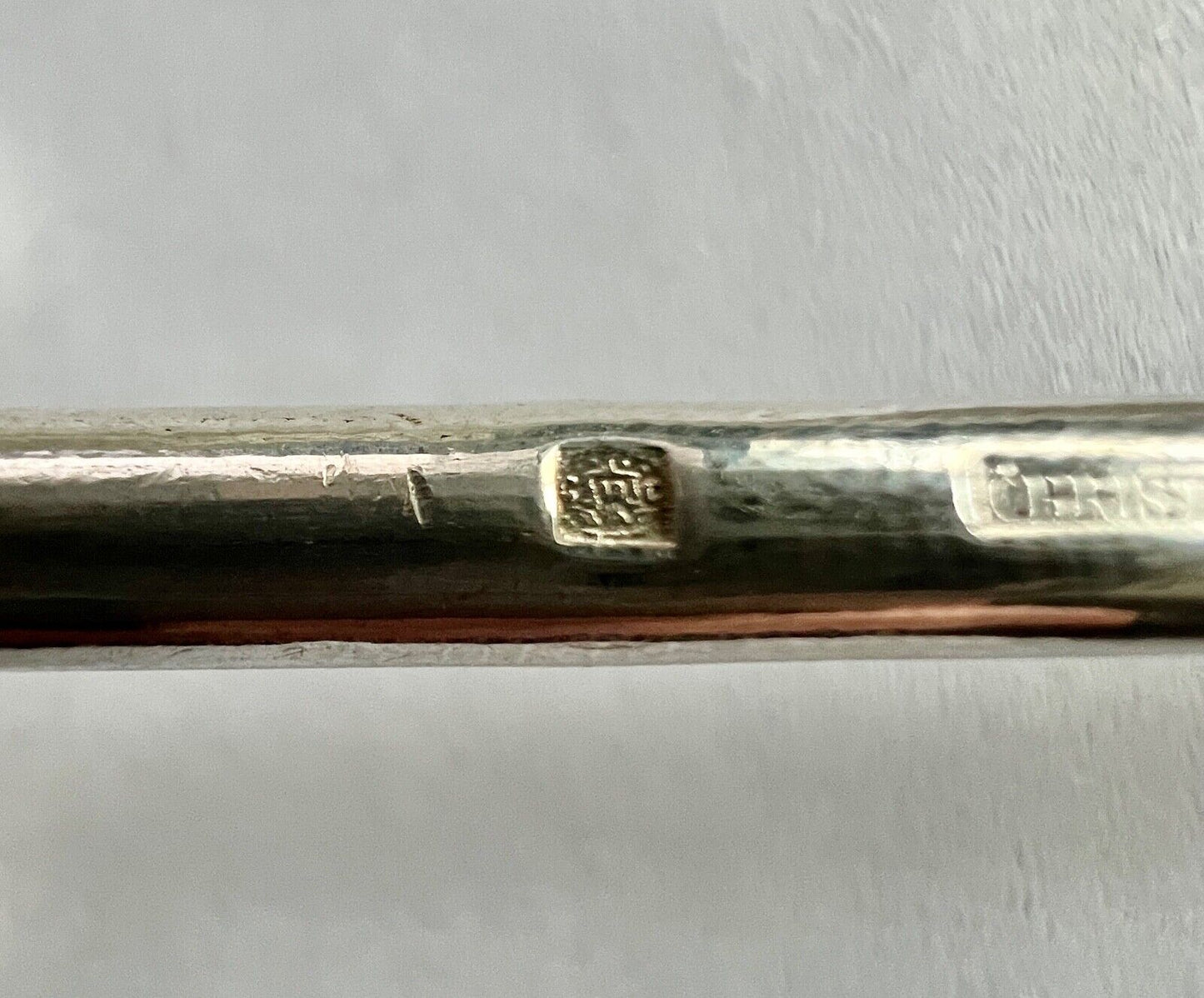 3x Messerhalter Besteck Halter Christofle Kugelkopf Versilbert FRANCE - Antikhandel-Stuttgart