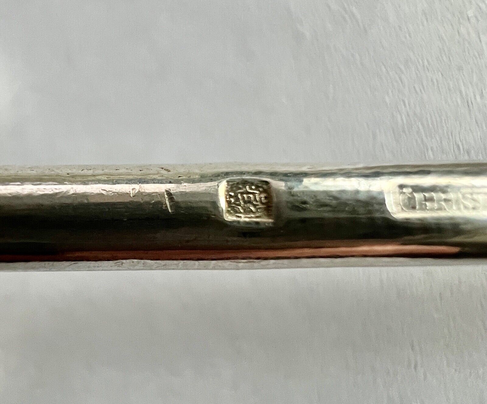 3x Messerhalter Besteck Halter Christofle Kugelkopf Versilbert FRANCE - Antikhandel-Stuttgart