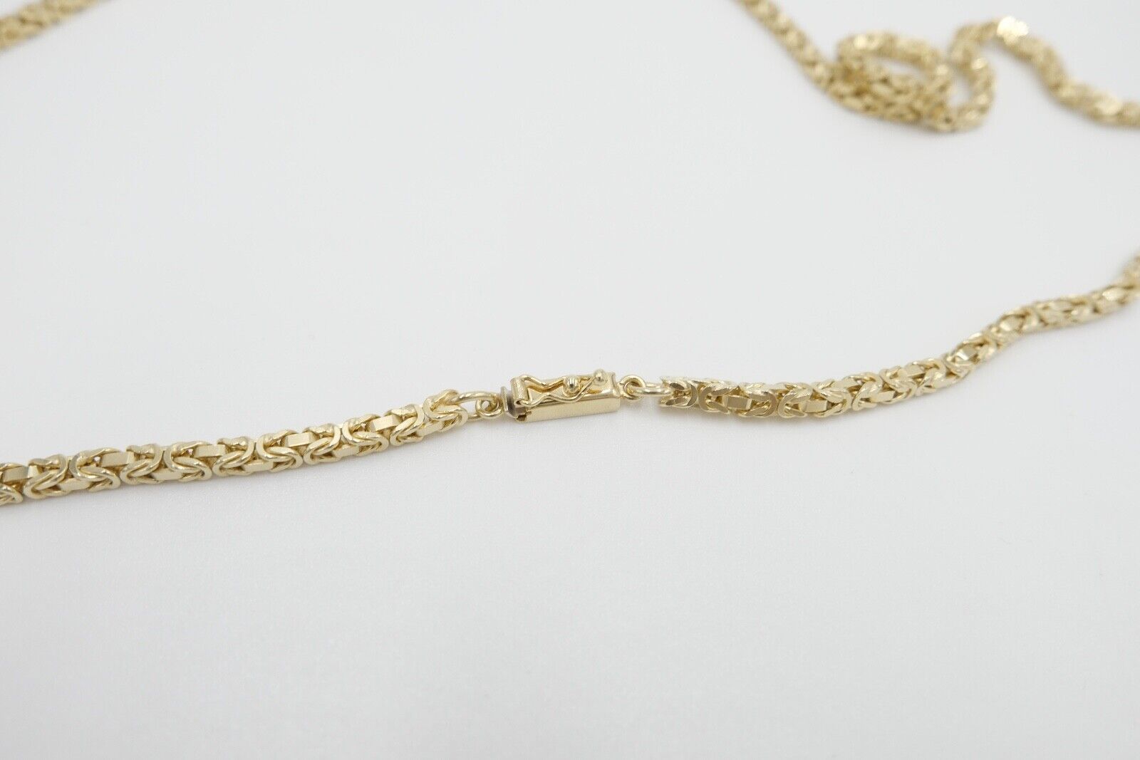 80er Jahre dicke Königskette Gold 585 / 14K Kastenschloss Brav Unoaerre - Antikhandel-Stuttgart