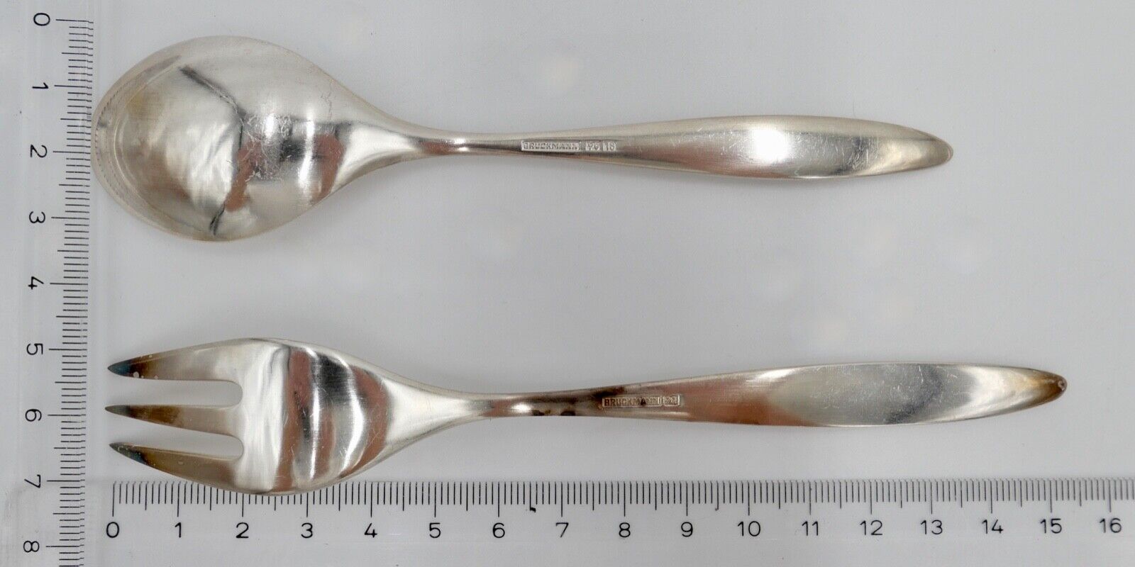 - NEU - 11 Teile BRUCKMANN 763 PRINCESS - 90er Silber Kuchengabel Kaffelöffel - Antikhandel-Stuttgart