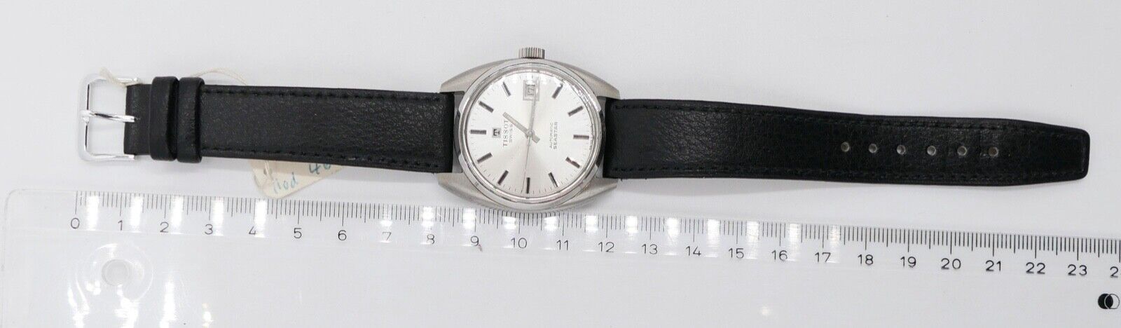 Vintage TISSOT Swiss SEASTAR Automatic Kal. 784-1 Lederarmband schwarz Ø 33 mm - Antikhandel-Stuttgart