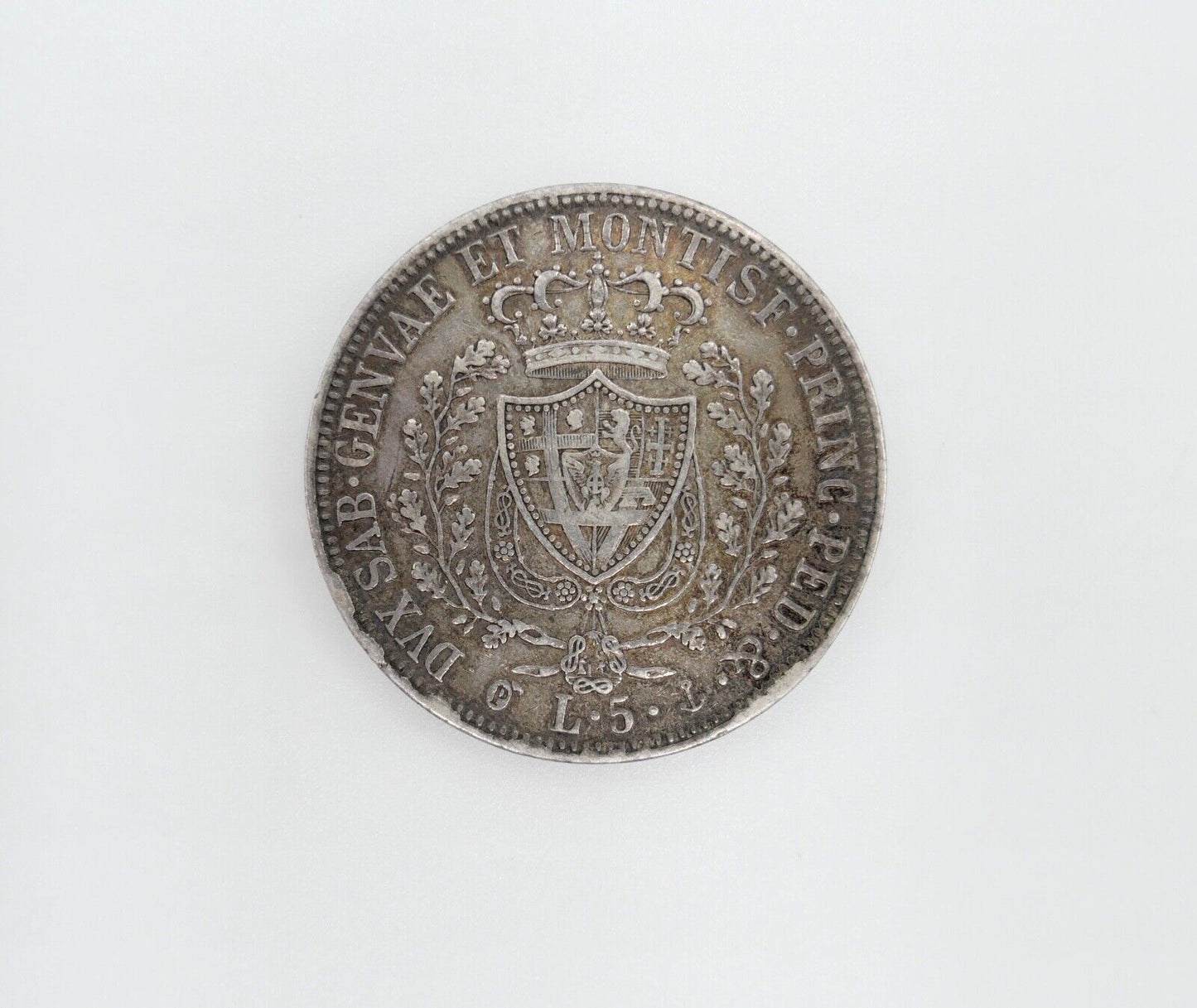 5 Lire 1826 Regno di Sardegna Re " Carlo Felice " Torino " Guter Zustand Silber - Antikhandel-Stuttgart