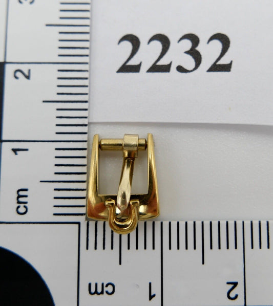 ORIGINAL alte OMEGA Dornschließe VERGOLDET PLAQUE Armbanduhr 6mm CLASP BUCKLE - Antikhandel-Stuttgart