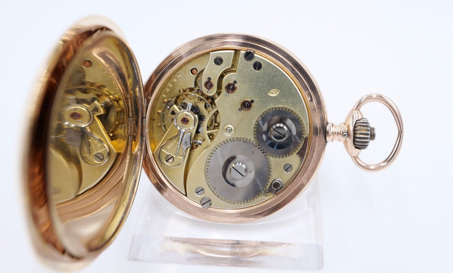 IWC Taschenuhr 585 / 14K GOLD 50mm 1894-1896 Savonette Cal. 53 - Antikhandel-Stuttgart