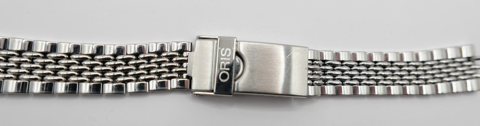 ORIS Edelstahlband Uhrenband Faltschließe 14 mm sehr guter Zustand 81439/51