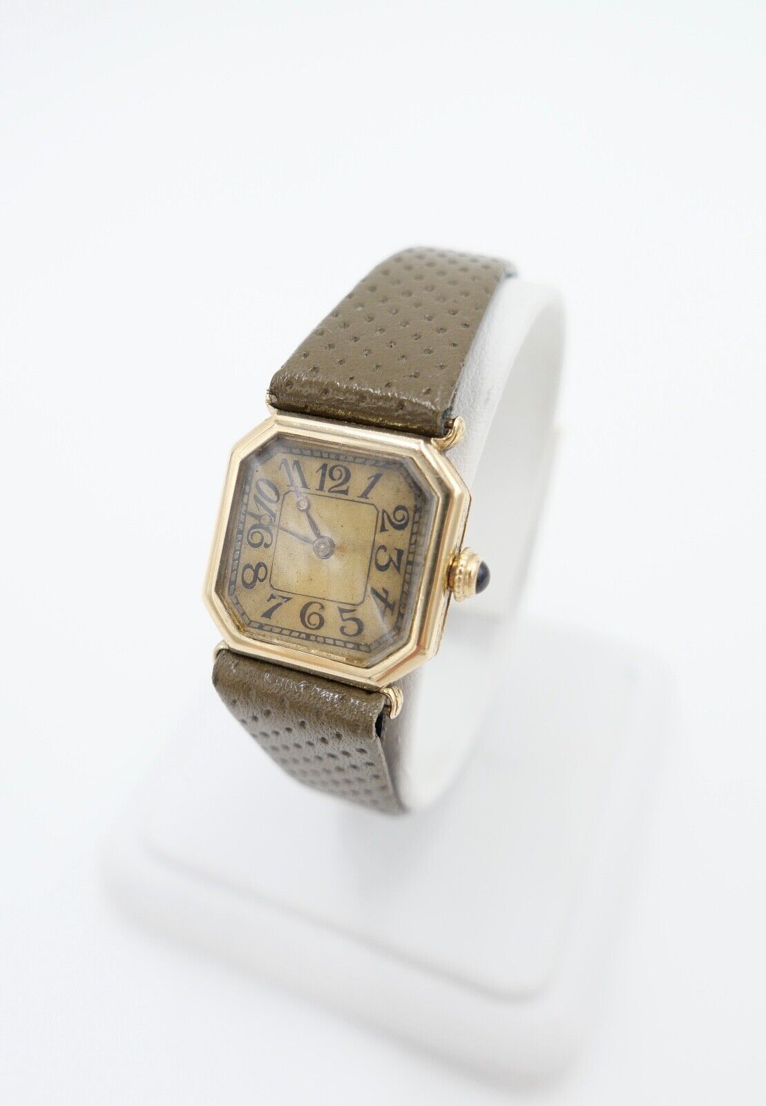 1930er Herren Damen Uhr Henry Blank & Co and Cresarrow USA 585 14K Gold Saphire - Antikhandel-Stuttgart