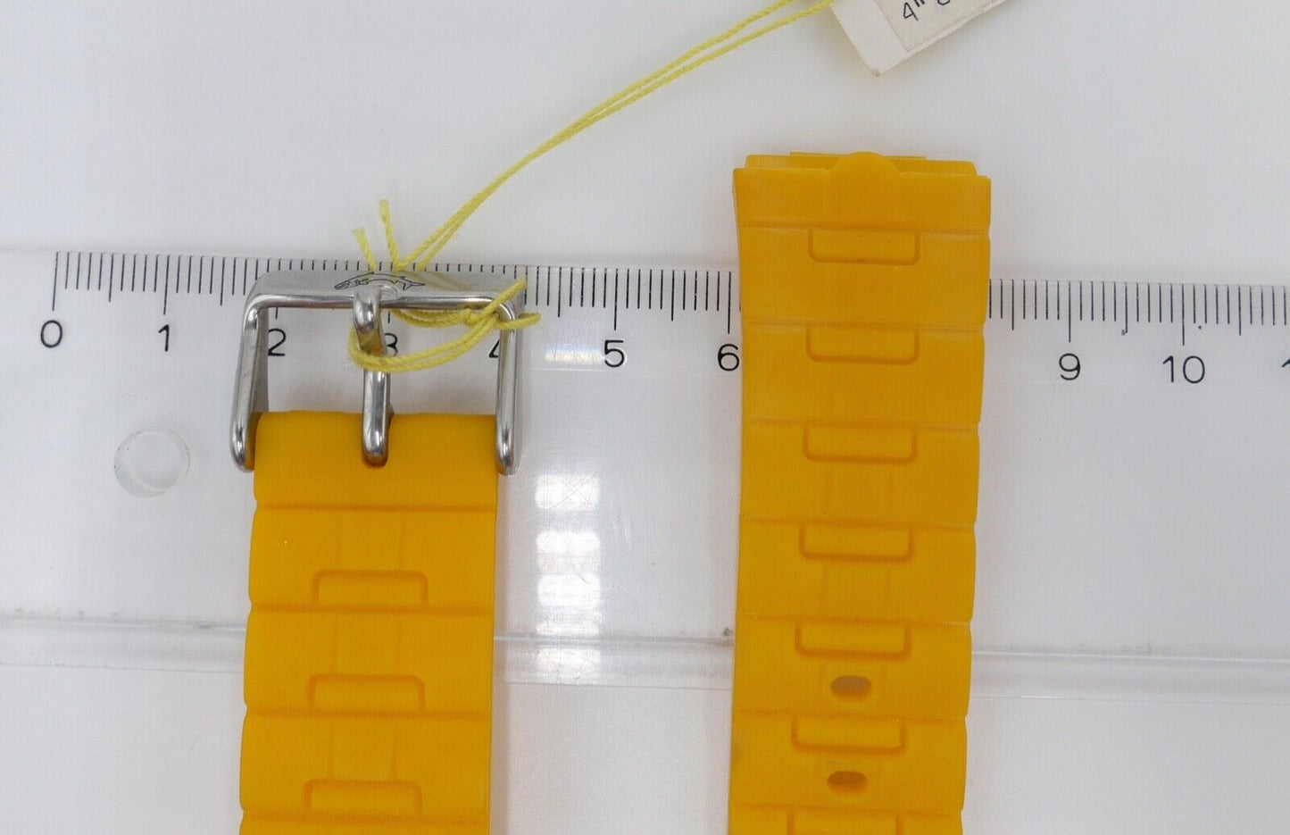 BARRACUDA by Bulova Diver Taucher Gelb 20 mm Gummi Uhrenband Armband NEU - Antikhandel-Stuttgart