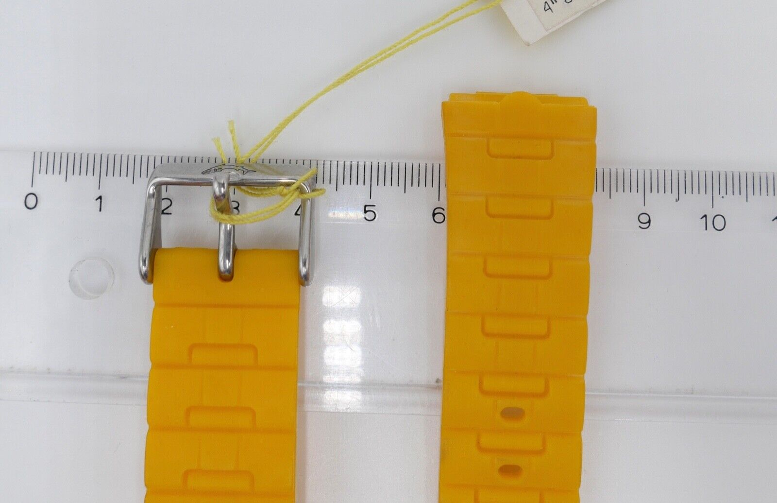 BARRACUDA by Bulova Diver Taucher Gelb 20 mm Gummi Uhrenband Armband NEU - Antikhandel-Stuttgart