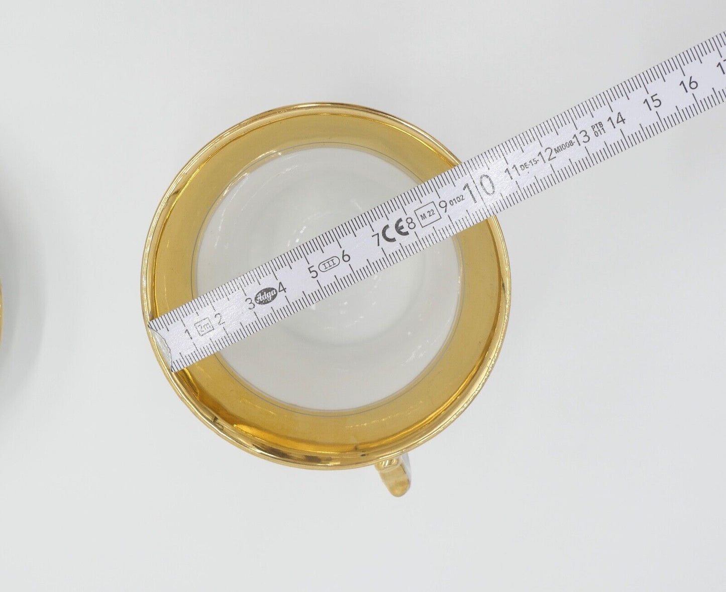 antike Historismus Porzellan Tasse & Untertasse August Rappsilber 1880-1886 - Antikhandel-Stuttgart