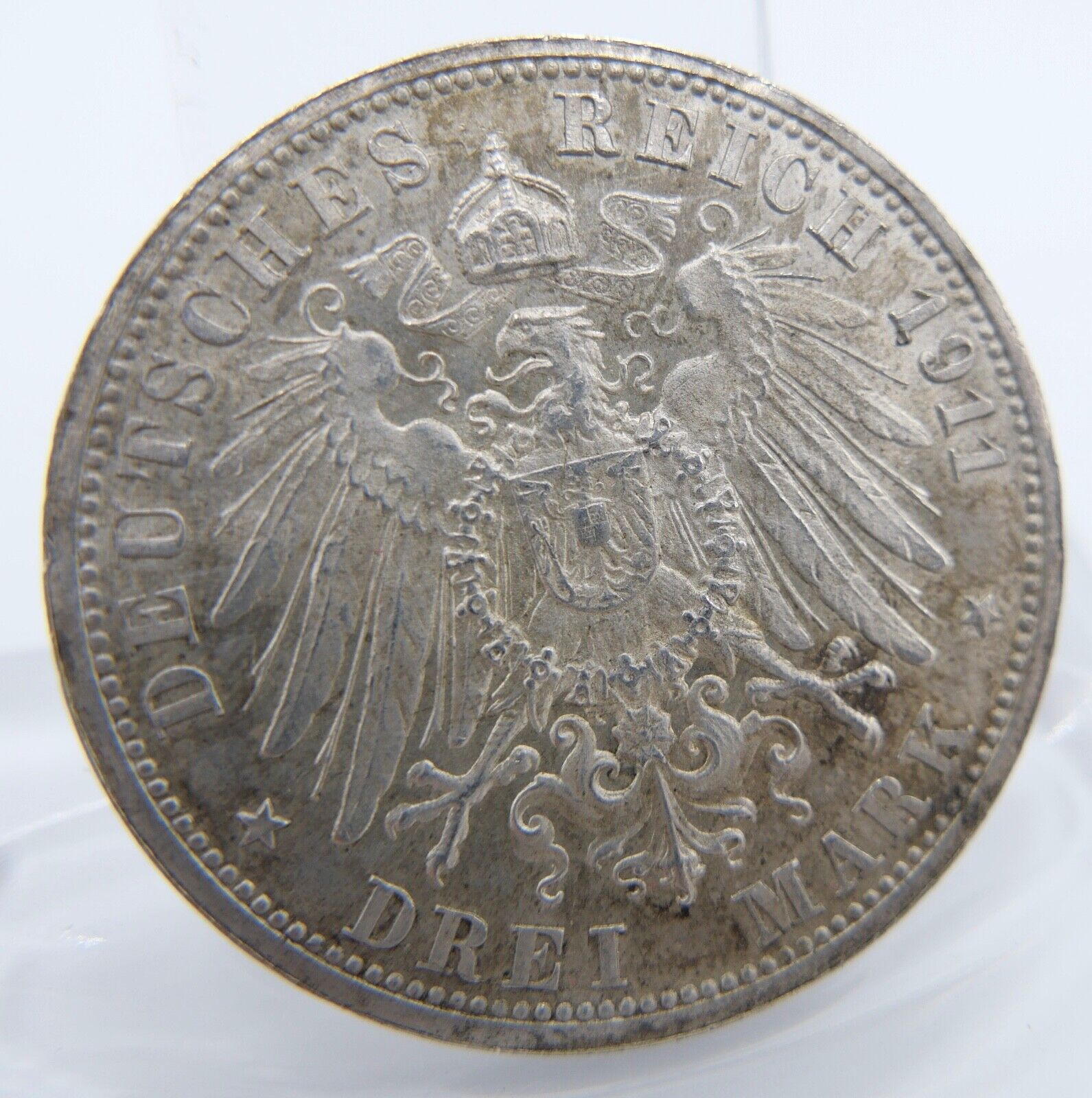 Jaeger J. 177b 3 Mark Württemberg Silber-Hochzeit Wilhelm II. Charlotte 1911 F - Antikhandel-Stuttgart