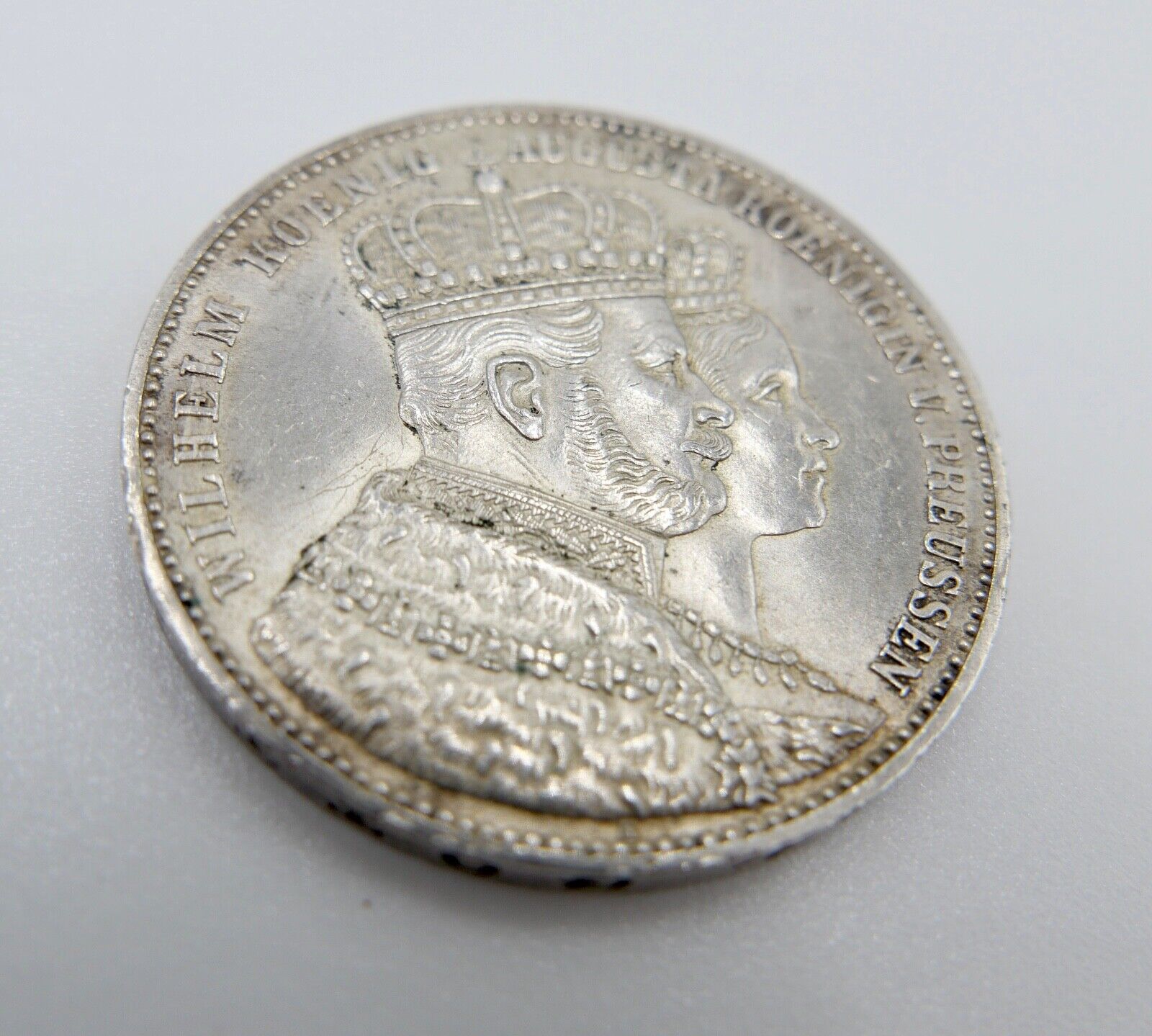 1 Taler Thaler Preußen Wilhelm I. 1861 Silber Vereinstaler in ss-vz - Antikhandel-Stuttgart