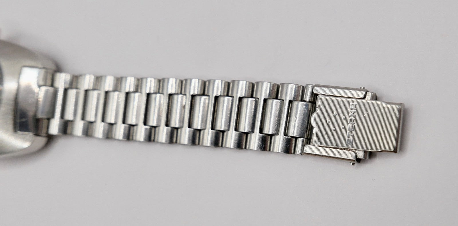 70er Eterna-Matic Damenuhr Automatic Orig Band blaues Zifferblatt 154T Cal 12671