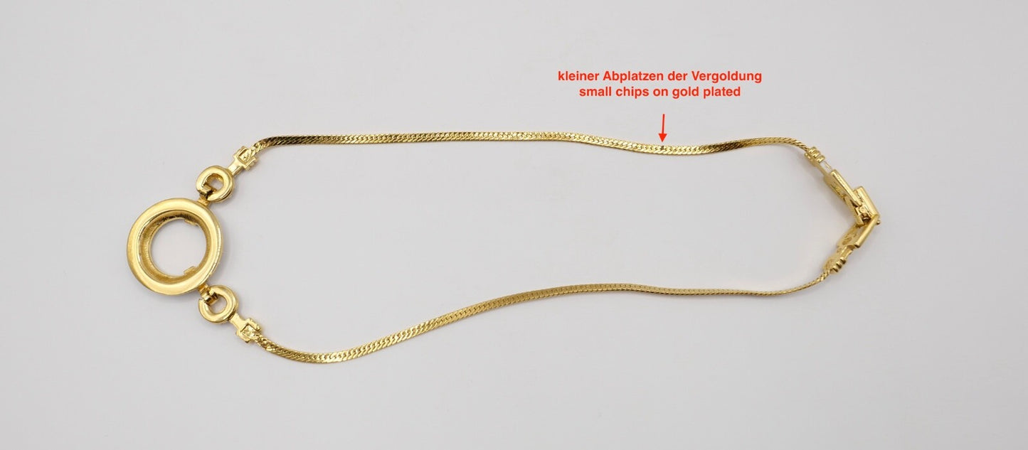 Swarovski Designer Damen Collier / Kette 18K vergoldet  43cm mit Strasssteinen