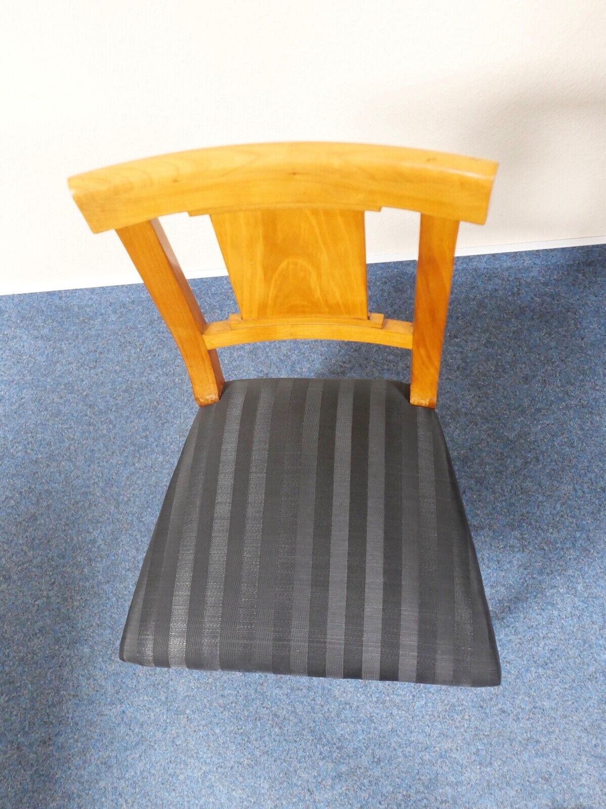 NEUwertig Original Biedermeier um 1820 Holzstuhl Stuhl Sessel Mohair Kirschbaum - Antikhandel-Stuttgart