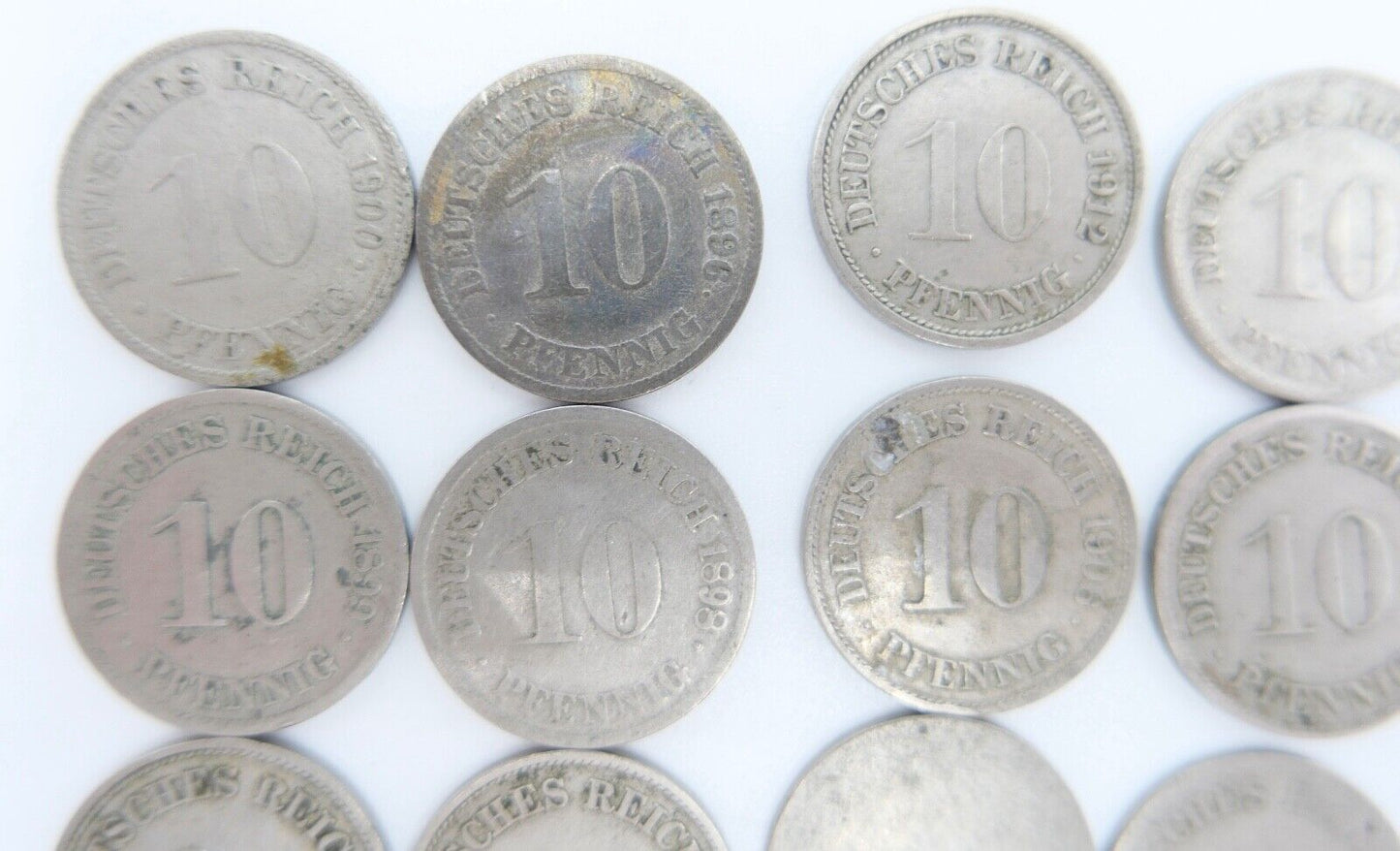 13x 10 Pfennig Kaiserreich 1891-1916 s - vz schön - vorzüglich Jäger J. 13 - Antikhandel-Stuttgart