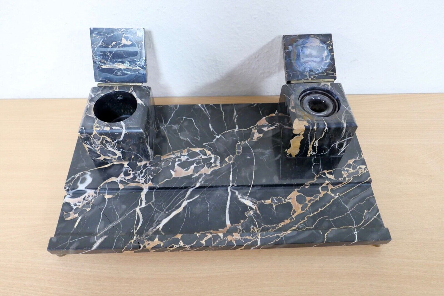 antike Schreibtischgarnitur aus Marmor - Antikhandel-Stuttgart