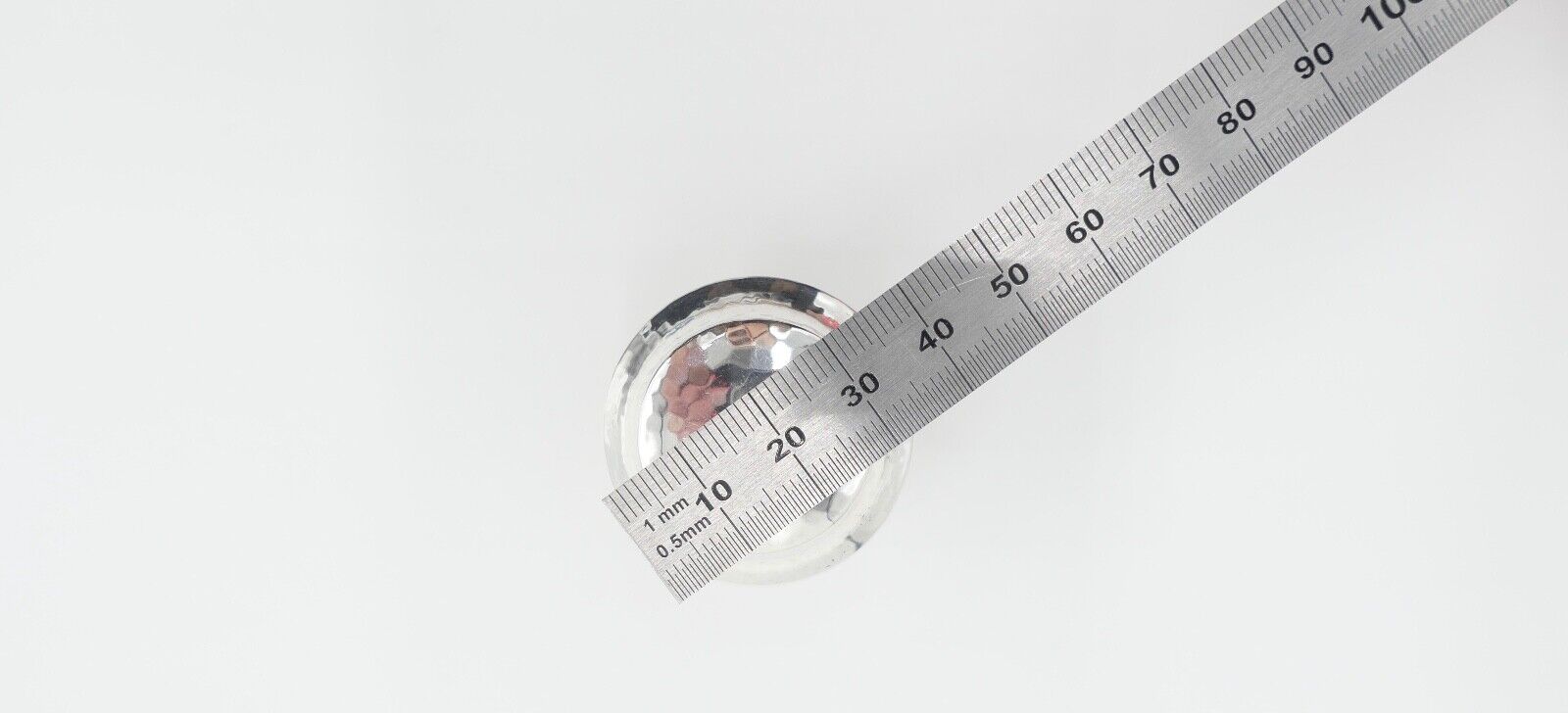 30er / 40er Jahre Korken NEU Flaschenkorken gehämmert 835 Silber Halbmond Krone - Antikhandel-Stuttgart