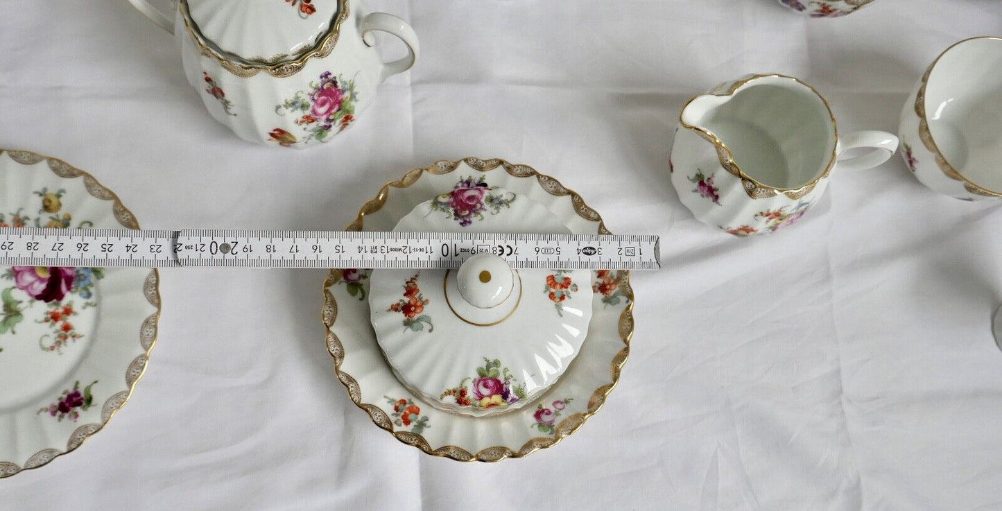49 Tlg Kaffee Tee Service Württemberg 2188 Porzellan Bauer & Pfeiffer Schorndorf - Antikhandel-Stuttgart