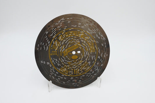 7695 Symphonion Lochplatte Spieluhr Spieldose DIE SÄNGER VON FINSTERWALDE Ø 19,5 - Antikhandel-Stuttgart