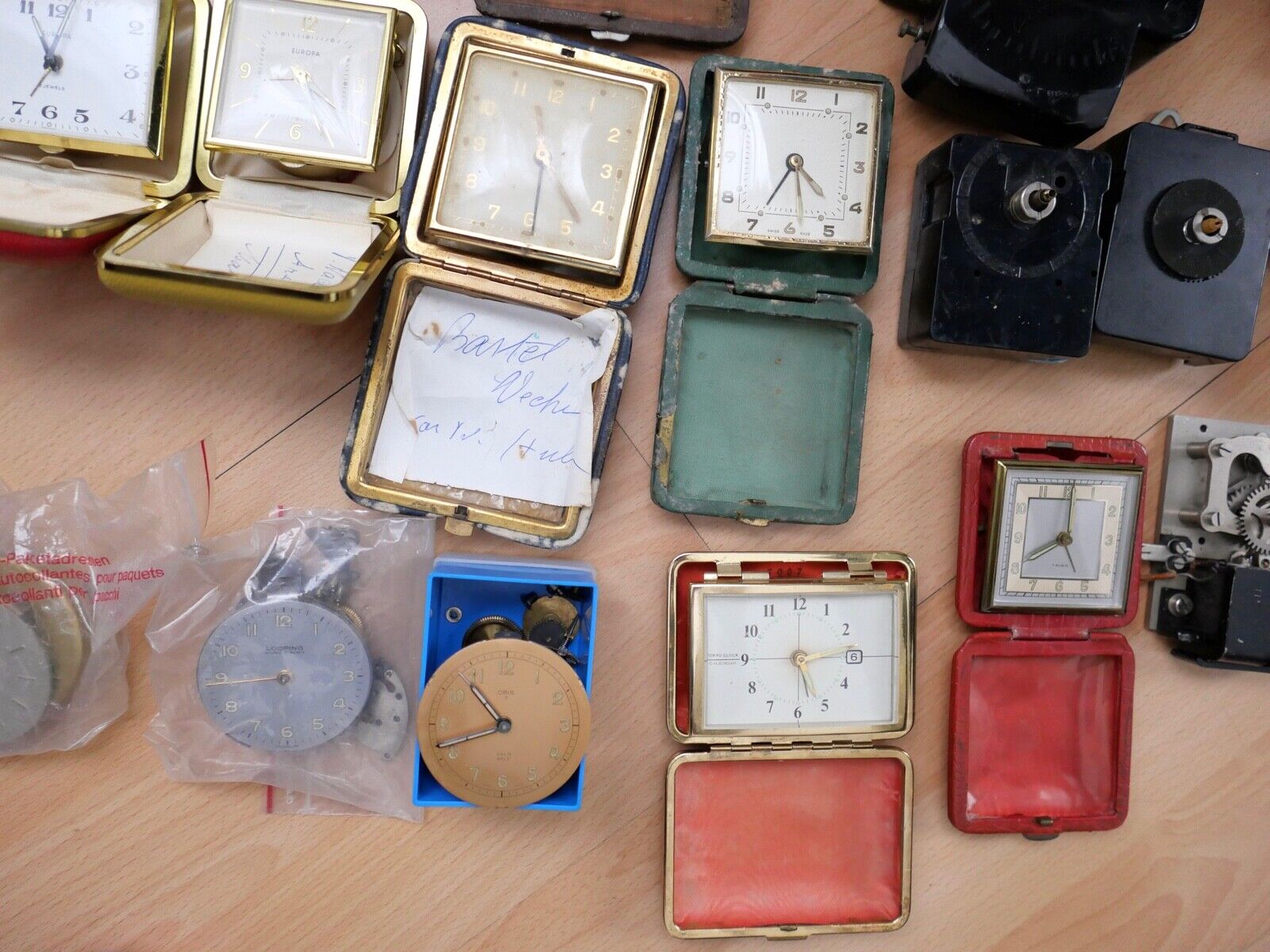 KOVOLUT Ersatzteile Uhrmacherauflösung vintage Junghans Wecker Kienzle Uhrwerk - Antikhandel-Stuttgart