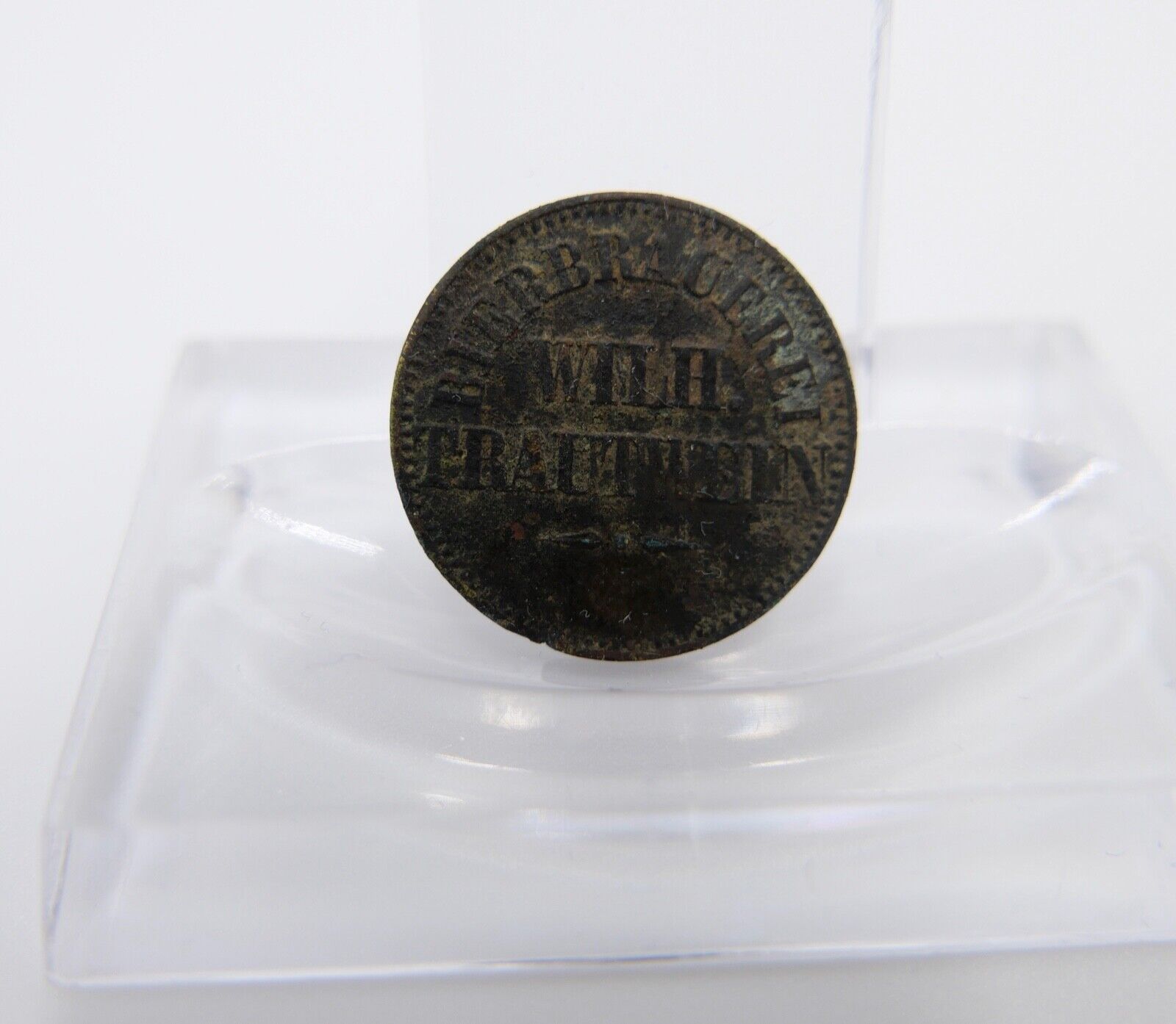 Wilhelm Trautwein Brauerei 1/4 Liter Bier Biermarke - Antikhandel-Stuttgart