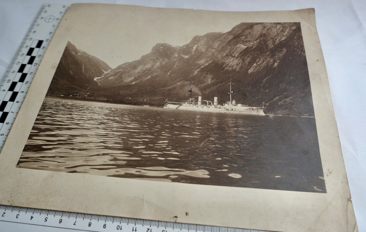 Bild Druck S.M.S. HERTHA in Norwegen - Antikhandel-Stuttgart