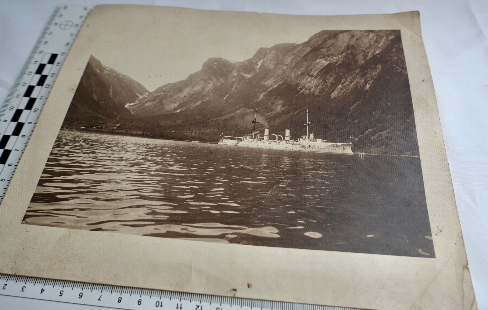 Bild Druck S.M.S. HERTHA in Norwegen - Antikhandel-Stuttgart