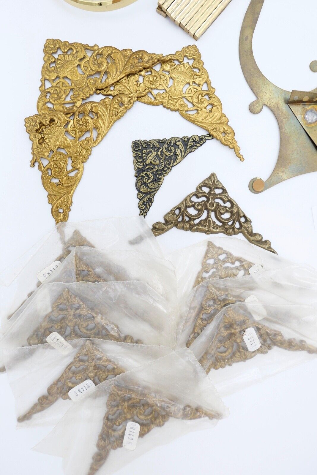 NEU Posten Uhrmacherauflösung Glaseinsatz Abdeckung Ersatzteile Messing Kaminuhr - Antikhandel-Stuttgart