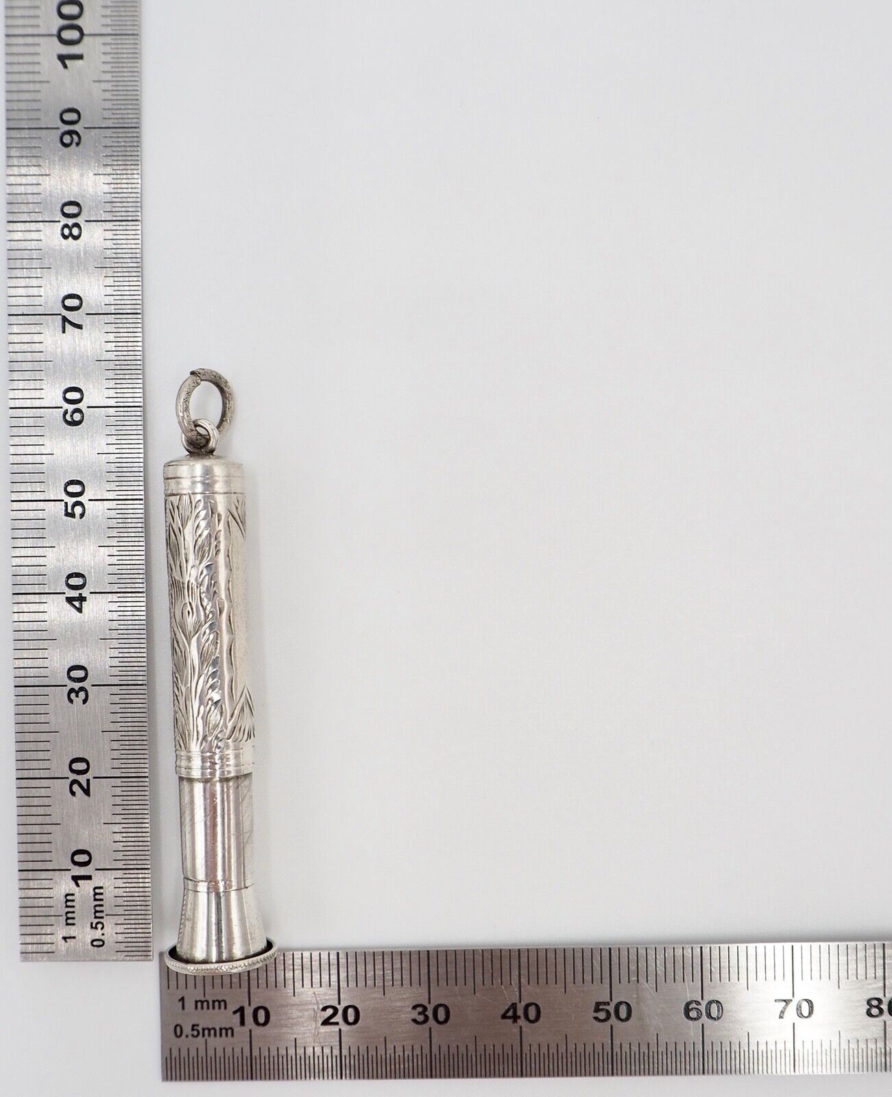 um 1900 antik WV&S William Vale & Sons Silber 925 Anhänger Halter Stift Zigarre - Antikhandel-Stuttgart