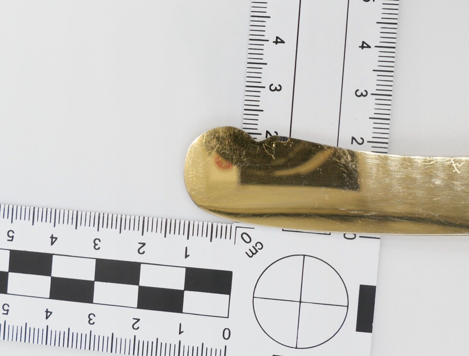 800 Silber Messer vergoldet Buttermesser Käsemesser Perlrand 17,4 cm - Antikhandel-Stuttgart