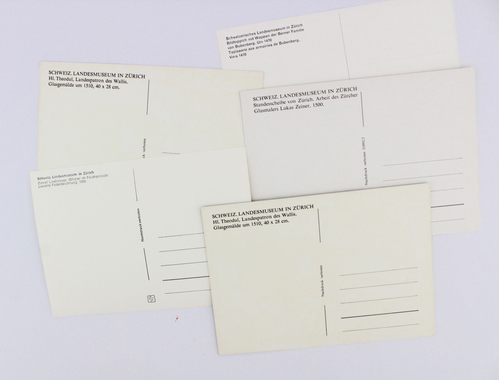 24x Postkarten Ansichtskarten Schweiz LANDESMUSEUM ZÜRICH 1970-80er Jahre - Antikhandel-Stuttgart