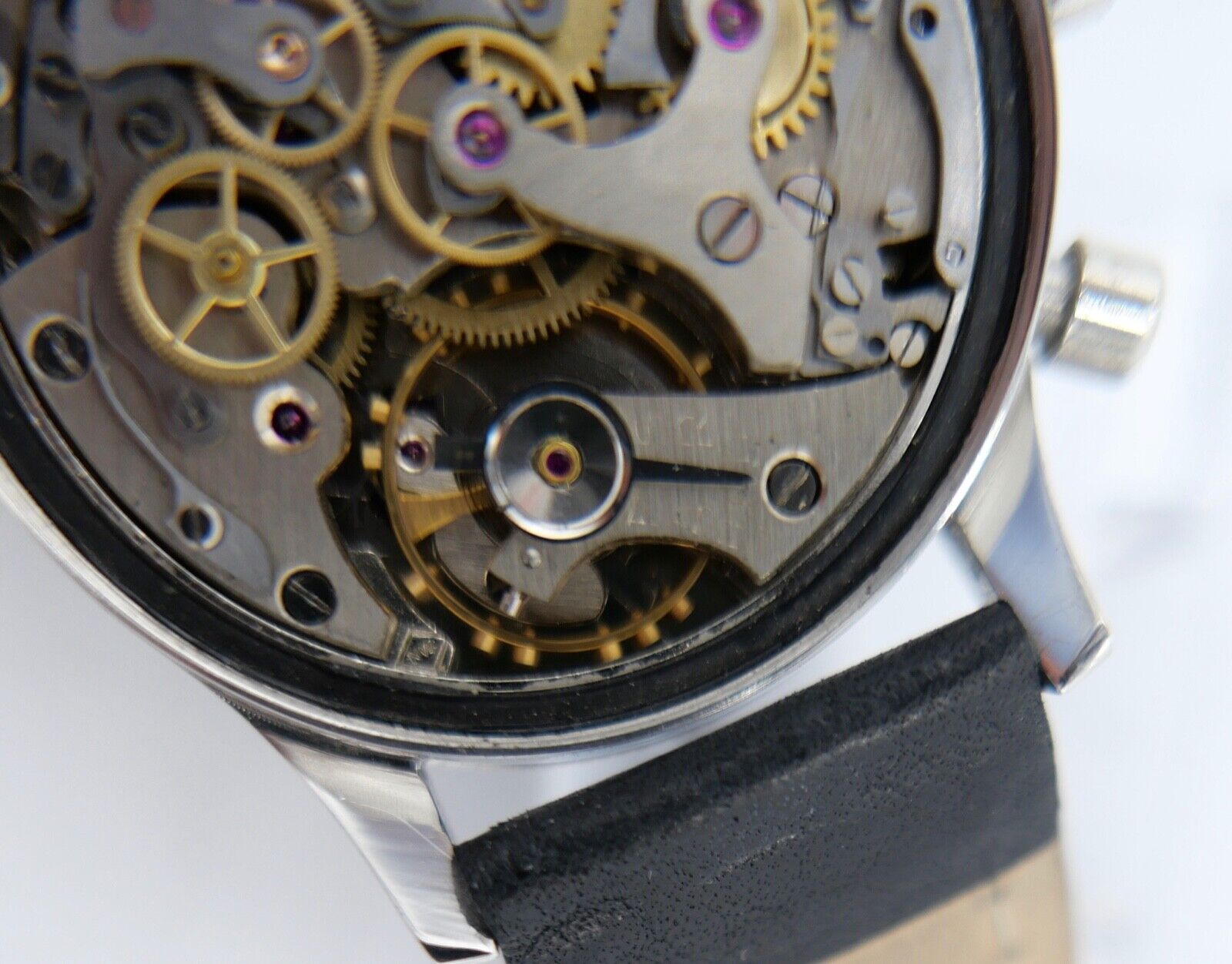 NICOLET WATCH SUPER WATERPROOF Landeron 39 Diver Chronograph 1960er Jahre 38mm - Antikhandel-Stuttgart