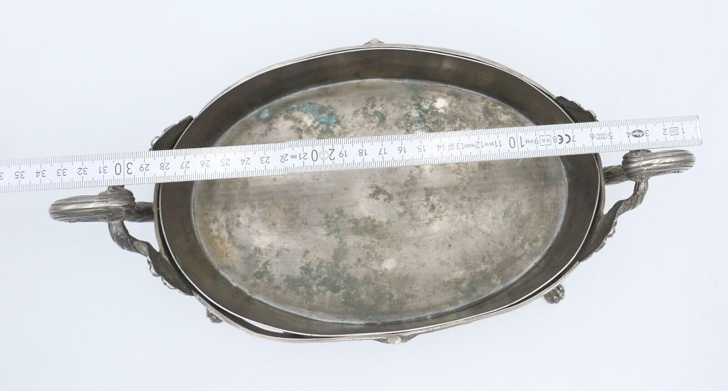 Obstschale Historismus 19. / 20. Jhd Jardiniere Messing Tafelaufsatz - Antikhandel-Stuttgart