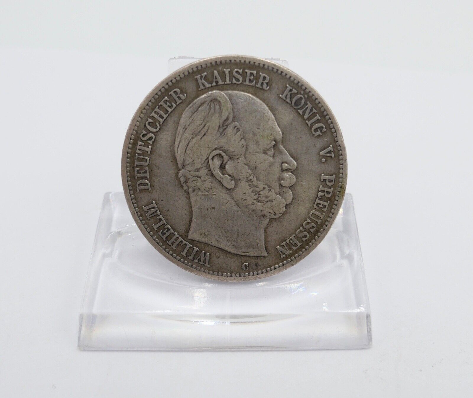5 Mark 1876 C Jäger J.97 PREUSSEN WILHELM I. Silber 900 Dt. Kaiserreich - Antikhandel-Stuttgart