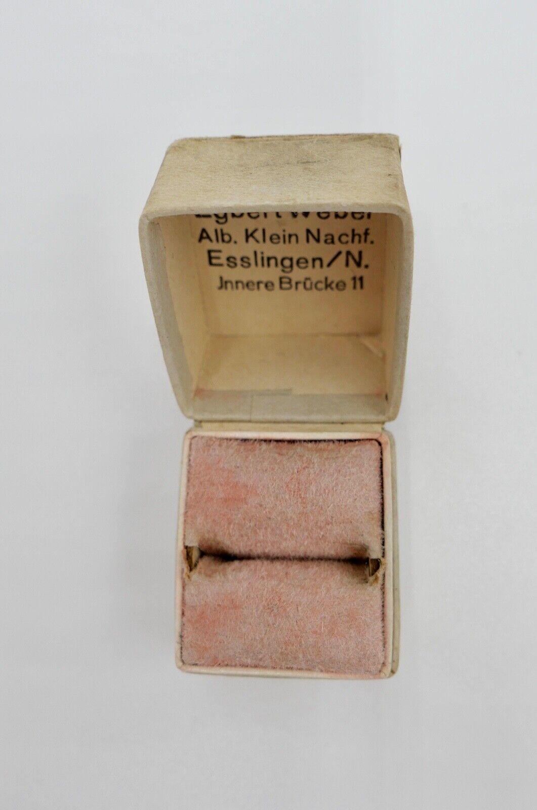 altes / antikes Ringetui Etui Box Aufbewahrung Schatulle - Antikhandel-Stuttgart