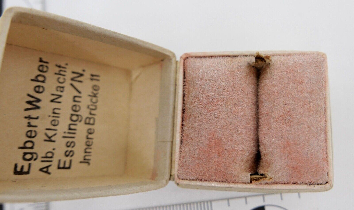 altes / antikes Ringetui Etui Box Aufbewahrung Schatulle - Antikhandel-Stuttgart