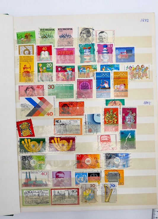 Briefmarken Album Sammlung German stamps 70 80 90 er usw. Jahre - Antikhandel-Stuttgart