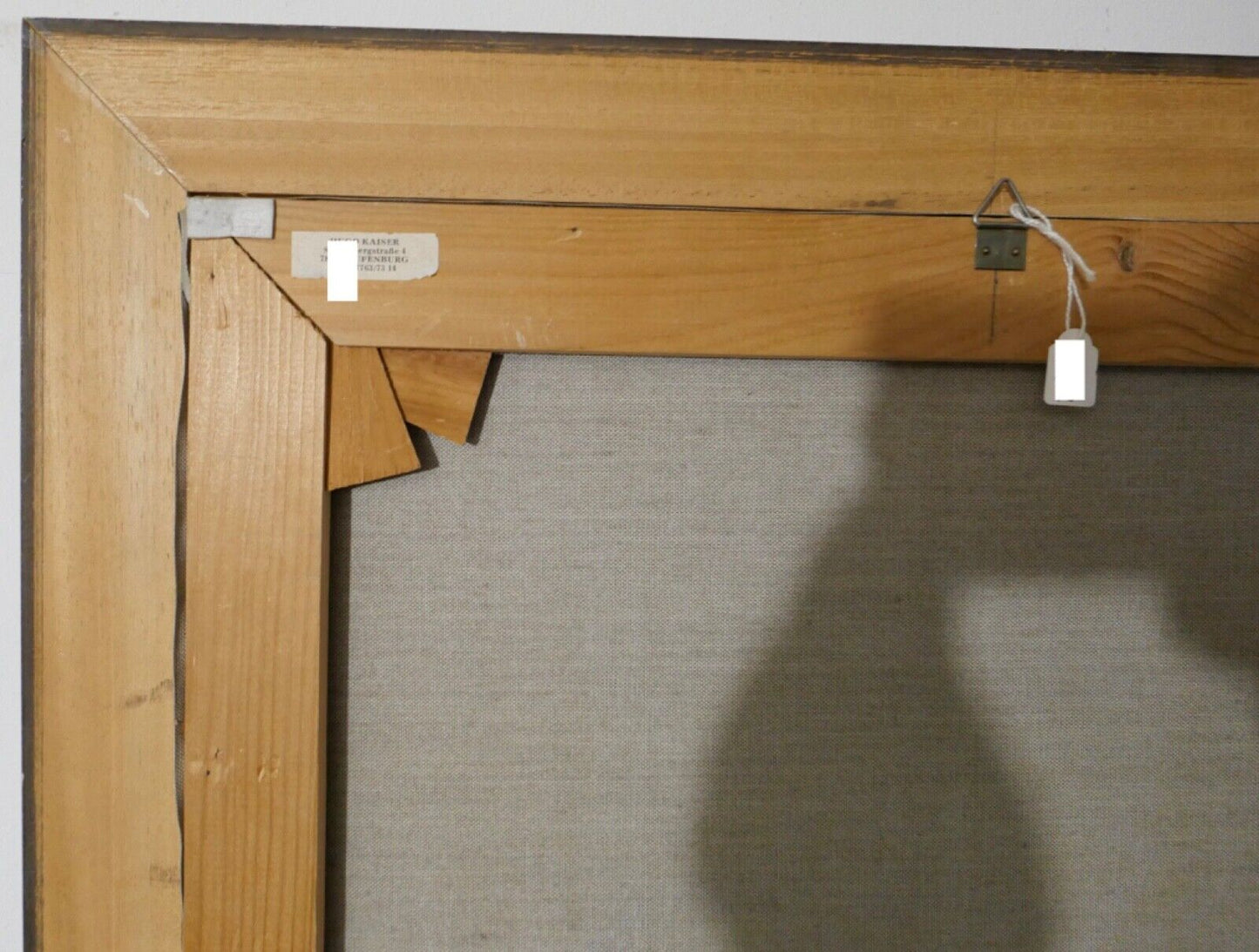 schönes Ölgemälde Tal Landschaft Dorf signiert Hugo Kaiser 62x50cm - Antikhandel-Stuttgart