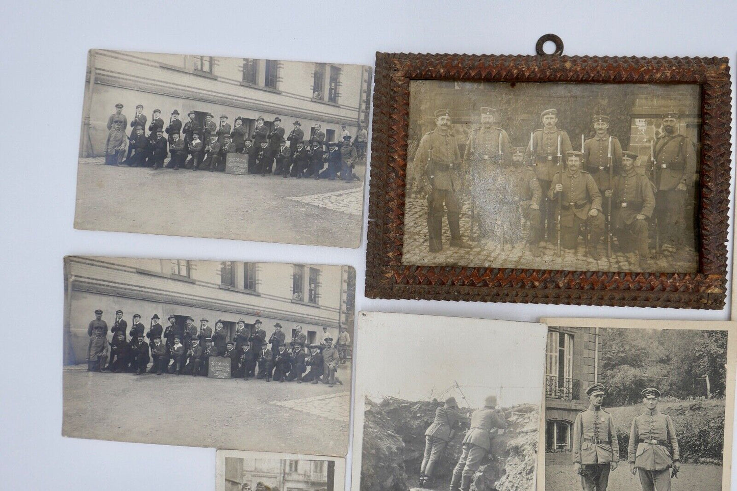 Posten Postkarte WW WK 1 / 2 Fotos Militär Soldaten - Antikhandel-Stuttgart